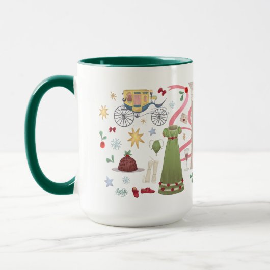Mug Noël à Randalls (Hunter Green 15oz) (Gauche)