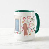 Mug Noël à Randalls (Hunter Green 15oz) (Devant droit)