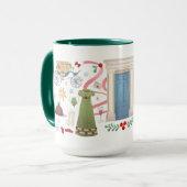 Mug Noël à Randalls (Hunter Green 15oz) (Devant gauche)