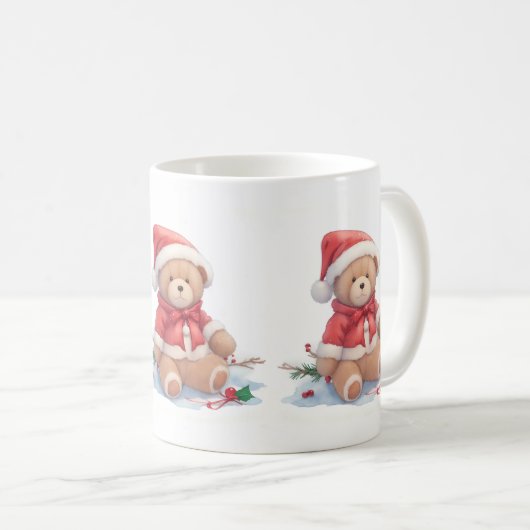 Mug Noël à Teddy Bear (Devant droit)
