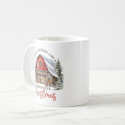 Mug Noël agricole (Devant gauche)