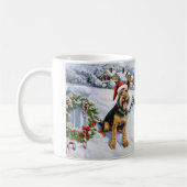 Mug Noël Airedale (Gauche)