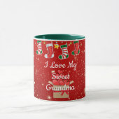 Mug Noël, amour ma grand-mère (Centre)