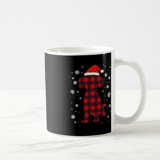 Mug Noël Amoureux des chiens de Dachshund Santa Hat (Droite)