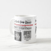 Mug Noël Amusant Pôle Nord Times Mignonne Whimsical (Devant gauche)