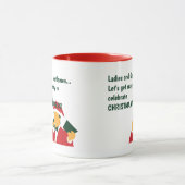 Mug Noël amusant pun devis annoncer (Centre)