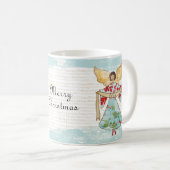 Mug Noël Angel Ajouter Année (Devant droit)