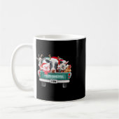 Mug Noël Animaux de ferme Camion Santa Hat Famille Paj (Gauche)