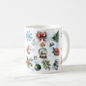 Mug Noël aquarelle (Devant droit)