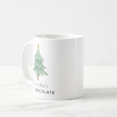 Mug Noël Arbre de Noël Nom personnalisé Enfants (Devant gauche)