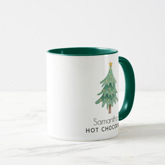 Mug Noël Arbre de Noël Simple Moderne (Devant droit)