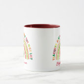 Mug Noël Arc-en-ciel Appréciations Maroon (Centre)