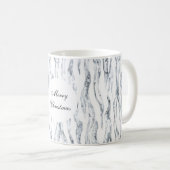 Mug Noël argenté Chic Stripes (Devant droit)