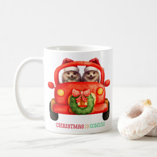 Mug Noël arrive - Hérisson -