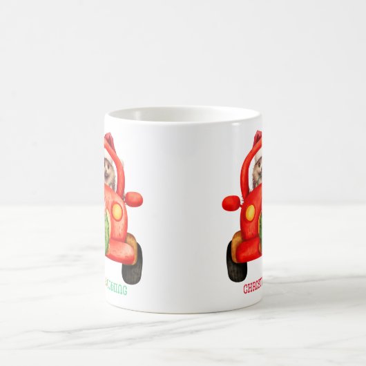 Mug Noël arrive - Hérisson - (Centre)