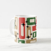 Mug Noël Atomique Moderne du Milieu du Siècle (Devant gauche)