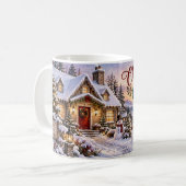 Mug Noël au chalet (Devant gauche)