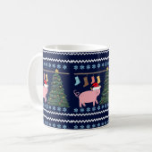 Mug Noël au cochon (Devant gauche)