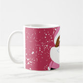 Mug Noël au Père Noël afro-américain rose mignon (Gauche)
