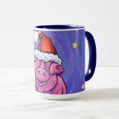 Mug Noël au porc (Devant droit)