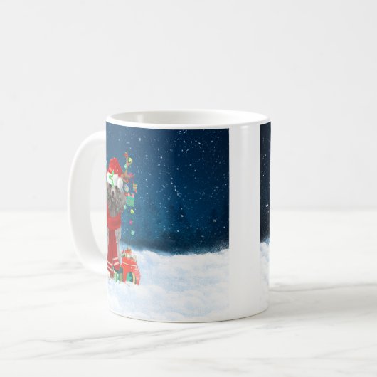 Mug Noël aux canicules (Devant gauche)