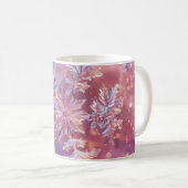 Mug Noël aux flocons de neige de lavande (Devant droit)