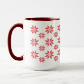 Mug Noël aux flocons rouges (Gauche)