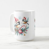 Mug Noël aux poulets (Devant gauche)