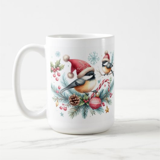 Mug Noël aux poulets (Gauche)