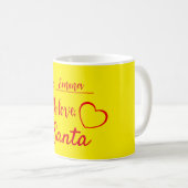 Mug Noël avec amour de Santa Simple (Devant droit)