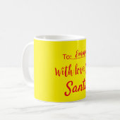 Mug Noël avec amour de Santa Simple (Devant gauche)
