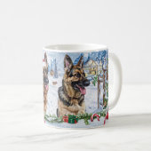Mug Noël avec Berger Allemand (Devant droit)