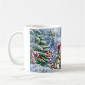 Mug Noël avec Malamute d'Alaska (Gauche)