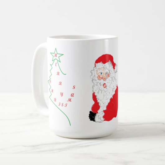 Mug : Noël avec Père Noël (Devant gauche)