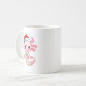 Mug Noël Axolotl Santa Chapeau éclaire Japonais mignon (Devant gauche)