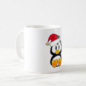 Mug Noël Baby Tux Santa Hat (Devant gauche)