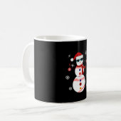 Mug Noël Baseball Snowman Santa Hat Cadeau (Devant gauche)