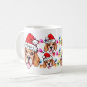 Mug Noël Beagle à thème Animaux de compagnie Amoureux  (Devant gauche)