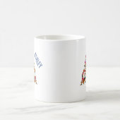 Mug Noël Beagle chiot sapin (Centre)
