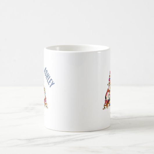 Mug Noël Beagle chiot sapin (Centre)