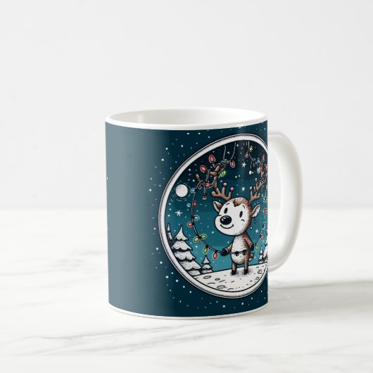 Mug Noël Bébé Reindeer (Devant droit)