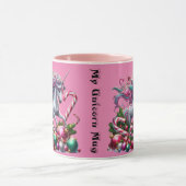 Mug Noël belle licorne avec baubles (Centre)