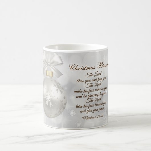 Mug Noël Béni Seigneur Vous Bénisse Numéros 6:24-26 (Centre)
