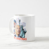 Mug Noël Biden Drôle Joe Biden Confus Noël (Devant gauche)