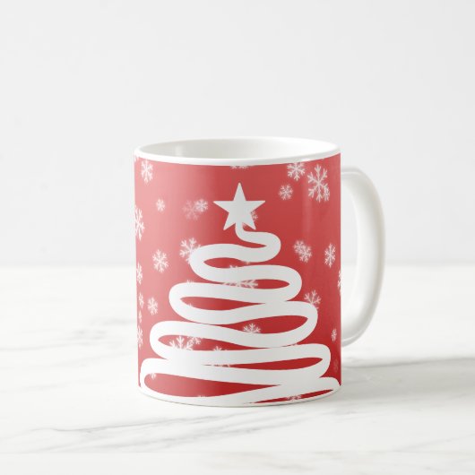 Mug Noël blanc (Devant droit)