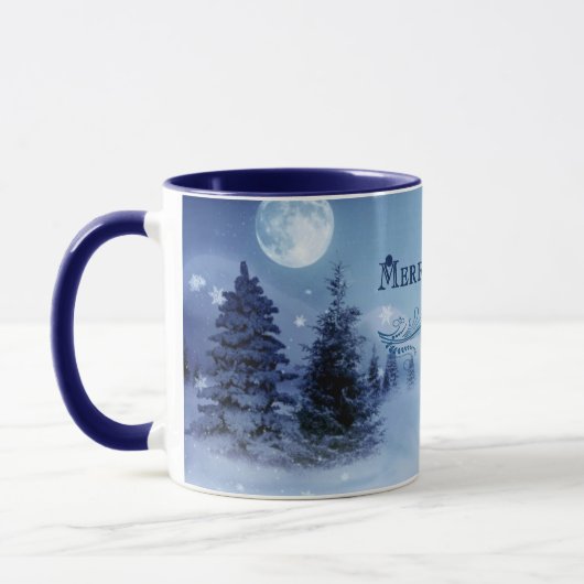 Mug Noël bleu (Gauche)
