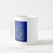 Mug Noël bleu (Devant gauche)