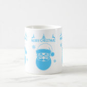 Mug Noël bleu et blanc Joyeux Noël (Centre)