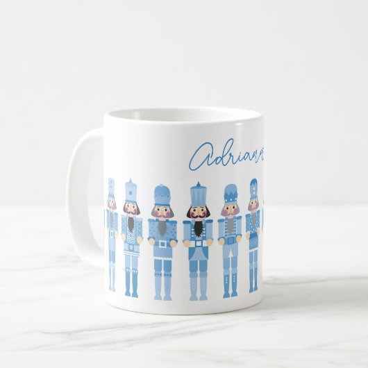 MUG NOËL BLEU NUTCRACKERS (Devant gauche)