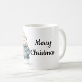 Mug Noël Blue Denim Snowman (Devant droit)